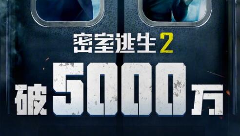 动作恐怖惊悚片《密室逃生2》中国内地票房破5000万元