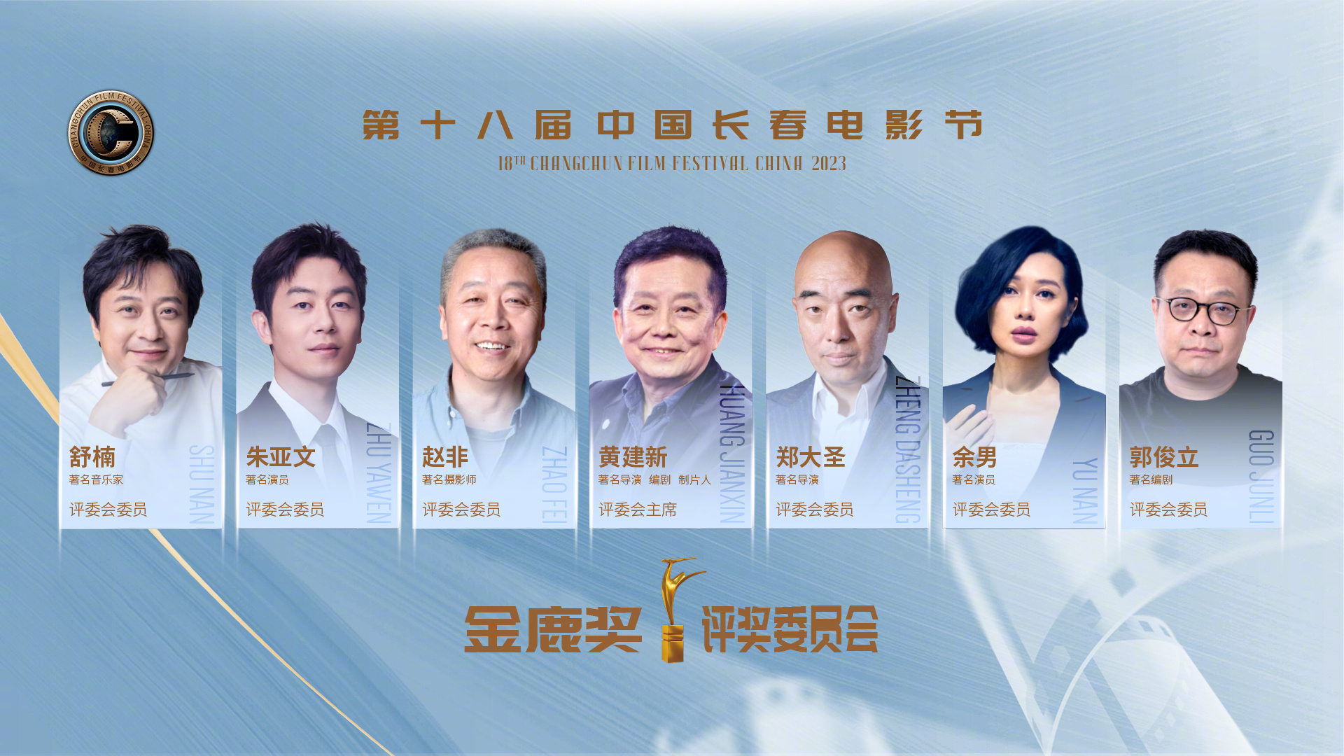 第十八届中国长春电影节“金鹿奖”评委会阵容揭晓